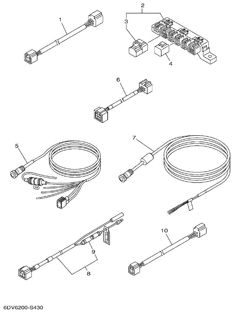 Yamaha F300DET, FL300DET OPTIONAL PARTS 3 parts diagram